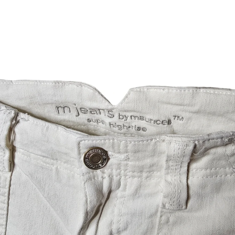 Maurice’s White Bootcut 6 Regular Denim Jeans Work Pants Flare - Picture 4 of 6